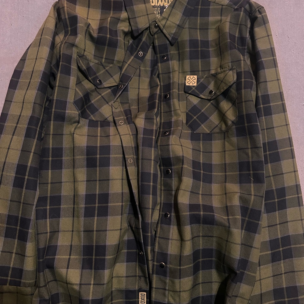 Plaid Button-Up Shirt